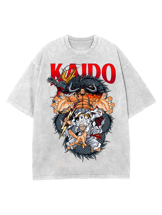 KAIDO VS LUFFY VINTAGE OVERSIZE TEE