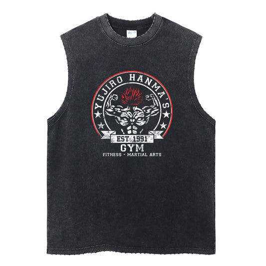 Yujiro Hanma's Gym Vintage Washed Tank Top