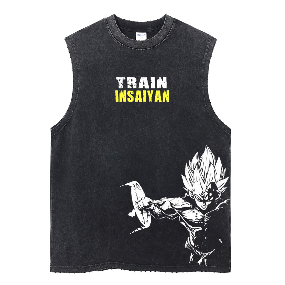 Train InSaiyan Vintage Washed Tank Top