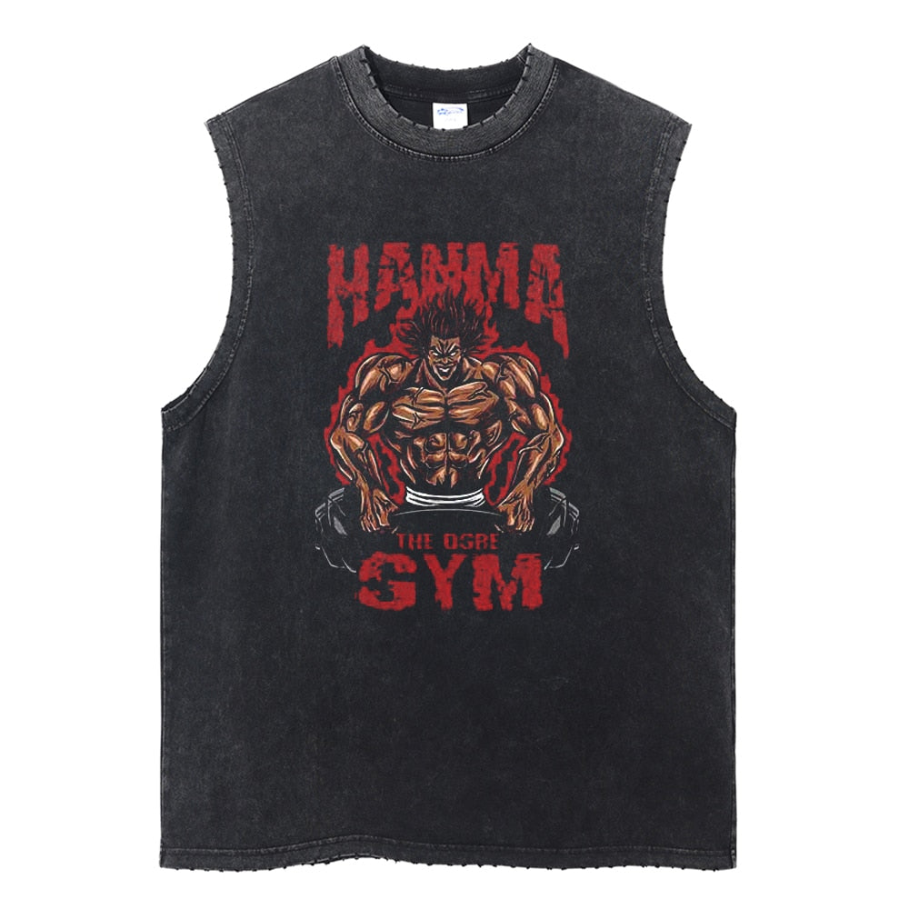 The Ogre Gym Vintage Washed Tank Top