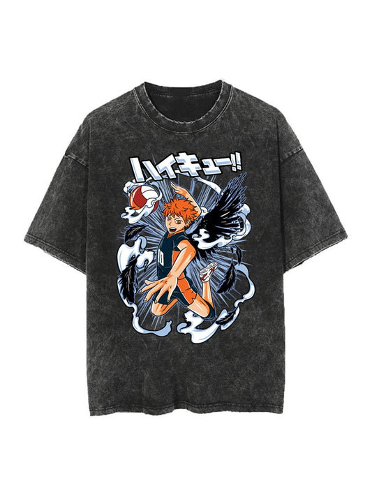 HINATA THE LITTLE GIANT VINTAGE OVERSIZE TEE