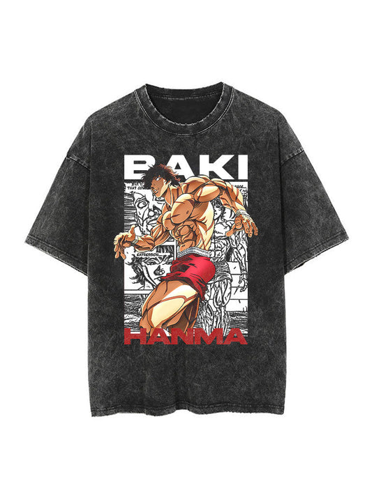 BAKI HANMA PANEL VINTAGE TEE