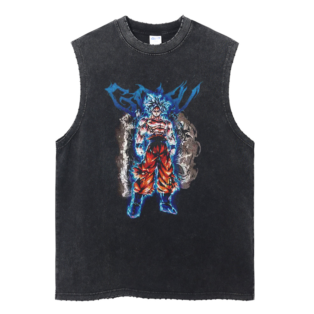 \Ultra Instinct\" Vintage Washed Tank Top"