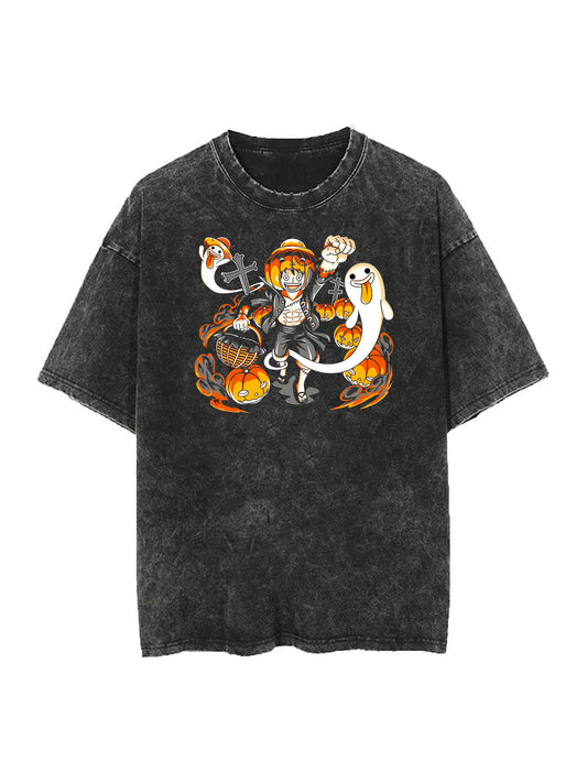 LUFFY HALLOWEEN VINTAGE OVERSIZE TEE