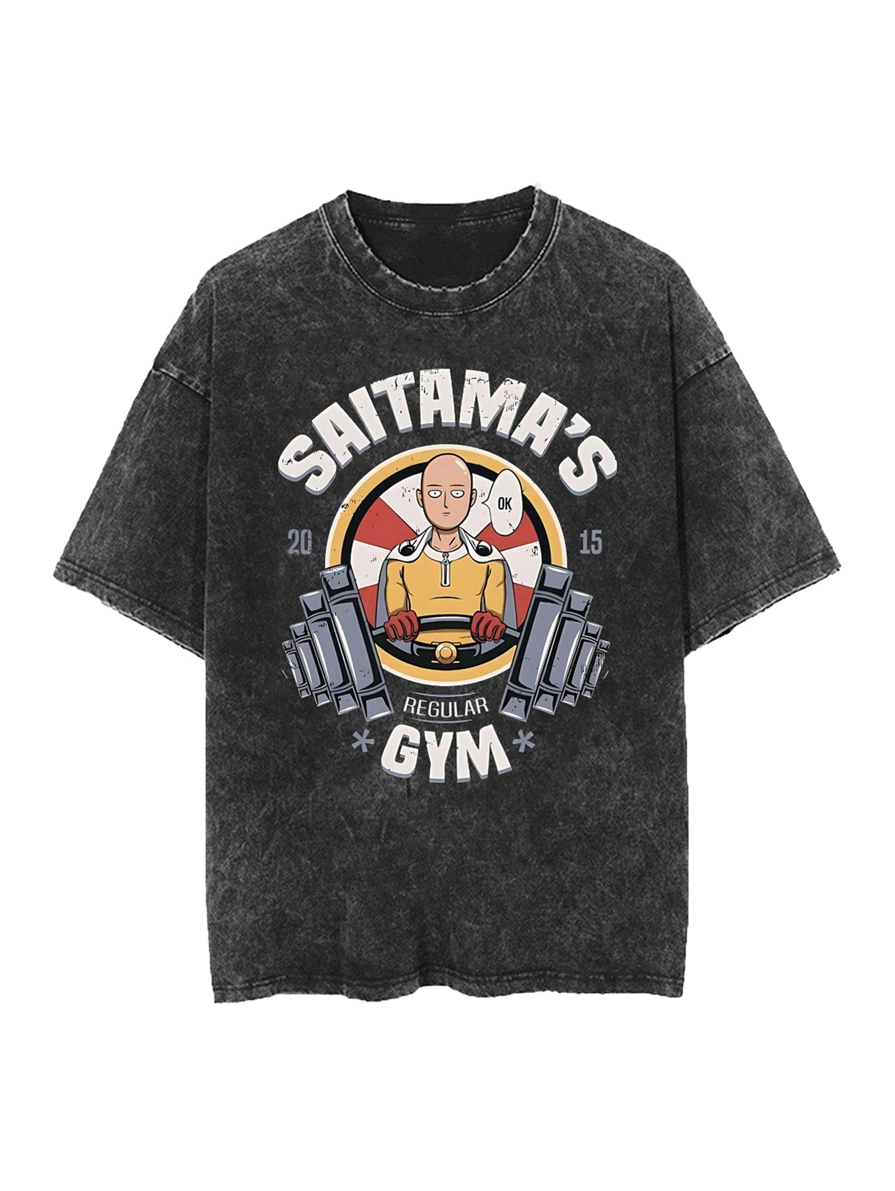 SAITAMA GYM VINTAGE OVERSIZE TEE